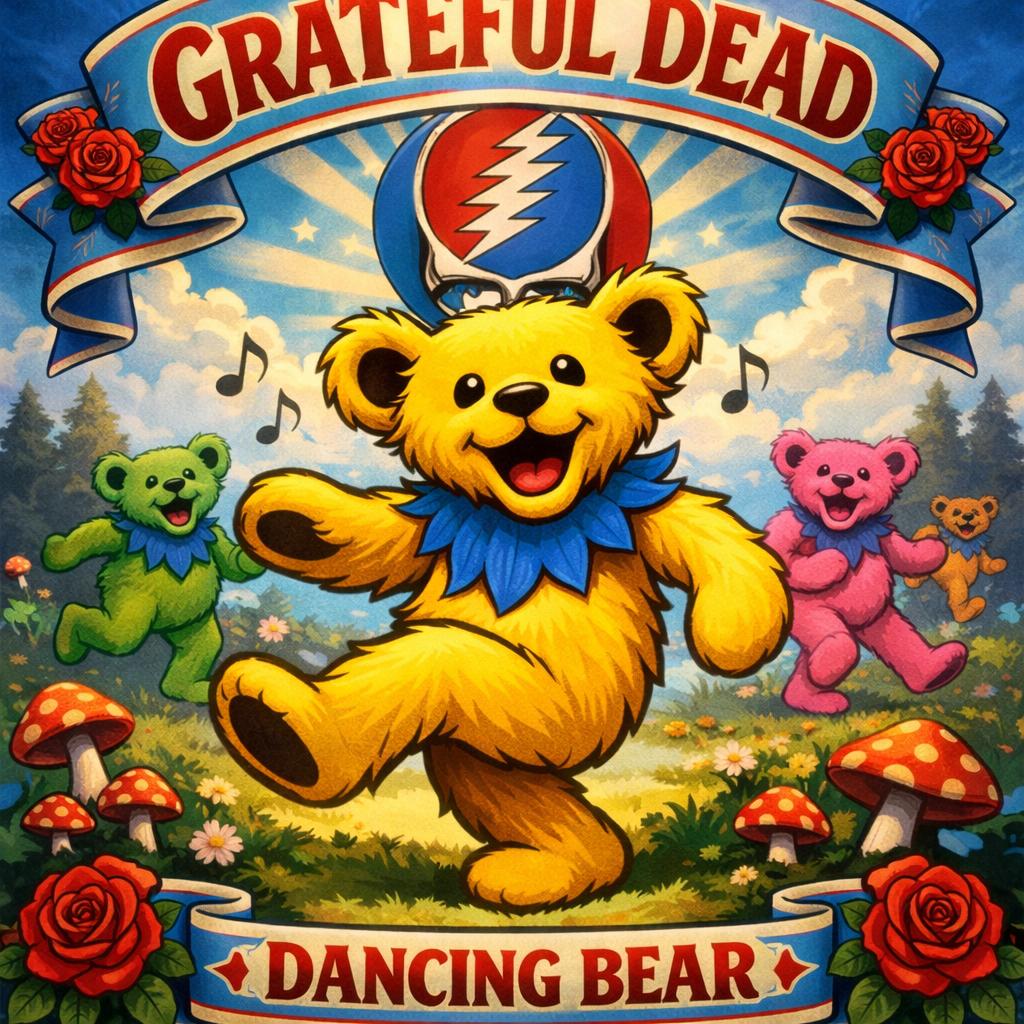 Grateful Dead Symbols Explained: Meaning Behind Steal Your Face, Dancing Bears & More