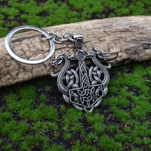 Norse-Viking-Thors-Hammer-Celtic-Knot-Keychain