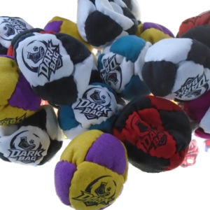 Dark Bag Footbag Hacky Sack assorted colors micro-suede sand-filled kick bags