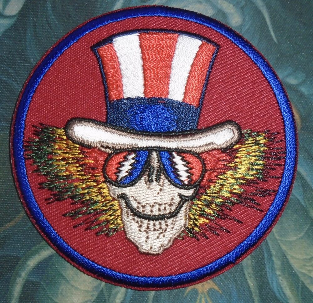 Uncle Sam skull embroidered Patch