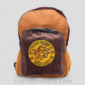 Officially licensed Grateful Dead Dancing Bear Hugs corduroy backpack made in Nepal