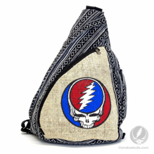 Officially Licensed Grateful Dead Steal Your Face hemp cotton backpack made in Nepal