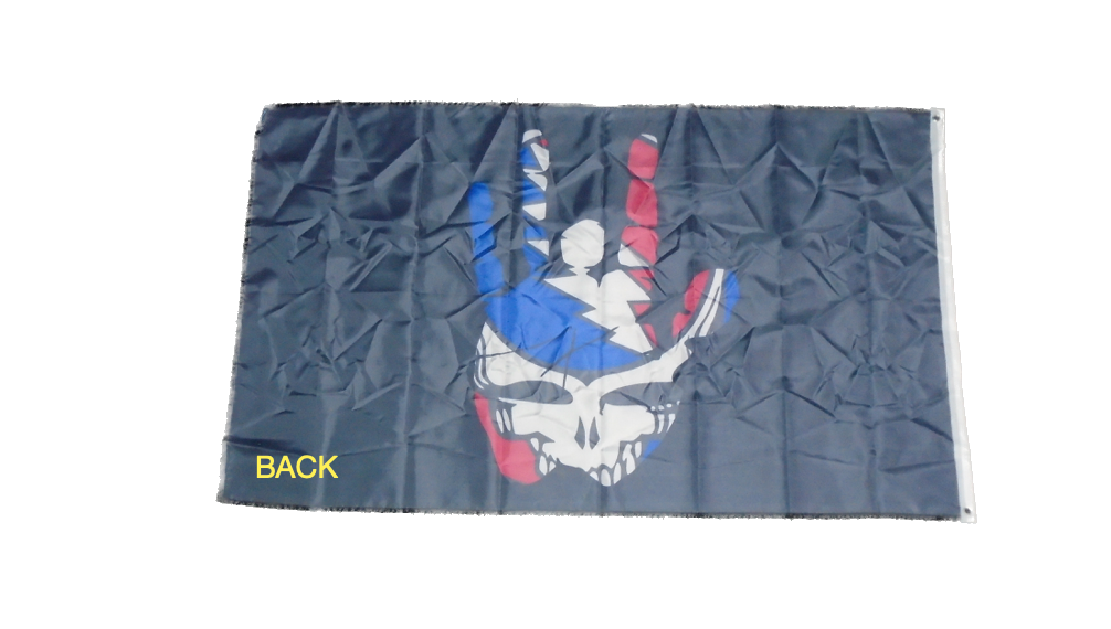 Back Grateful Dead Hand Steal Your Face Flag Background Removed