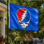 Blue Steal Your Face Grateful Dead Inspired Flag 3x5
