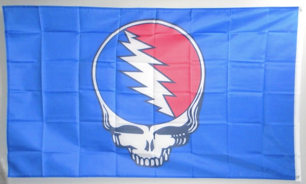 Blue Steal Your Face Grateful Dead Inspired Flag 3x5