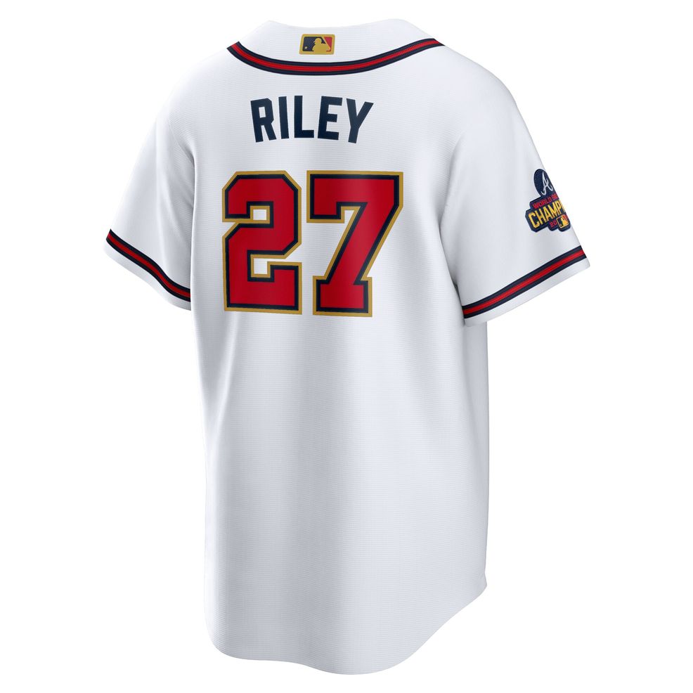 Austin Riley Atlanta Braves Nike 2022 Gold Program Replica Player ...