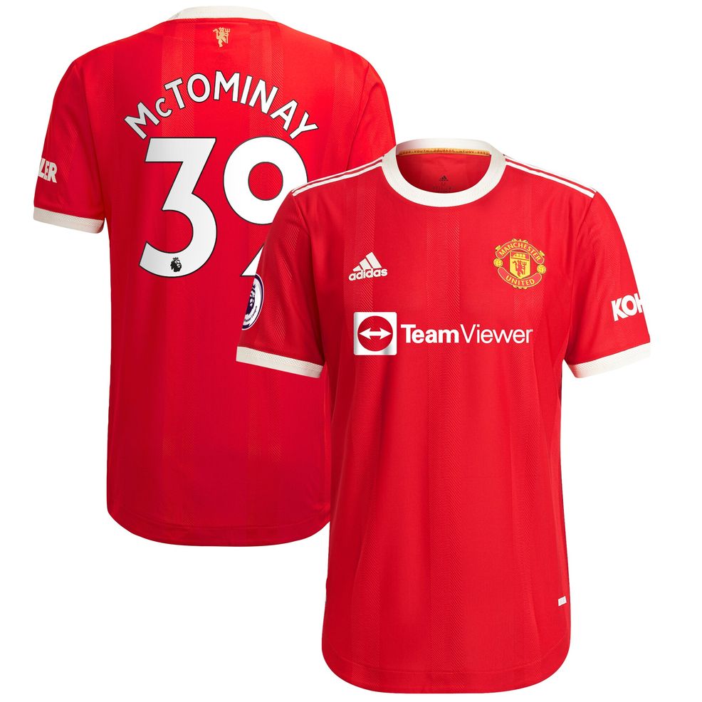 Scott McTominay Manchester United adidas 2021/22 Home Authentic Player ...