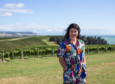 Natalie Christensen in vineyard - Yealands Wines