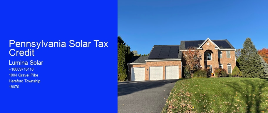 Pennsylvania Solar Tax Credit