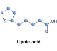 alpha-lipoic acid molecule diagram