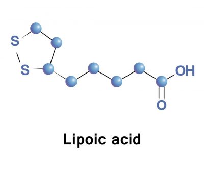 alpha-lipoic acid molecule diagram