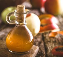 Fancy bottle of apple cider vinegar