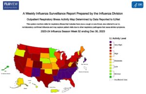 The Week of Dec. 30, 2023 CDC influenza surveillance