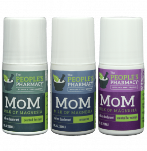 MoM deodorant sampler of scented for men, women and unscented