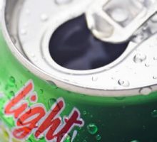 an aluminum can of artificially sweetened light diet soda