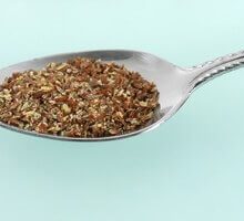a spoonful of ground flax seed