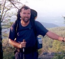 Jim Quinlan hiking the Appalachian Trail