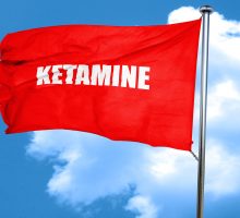 flag with the word ketamine
