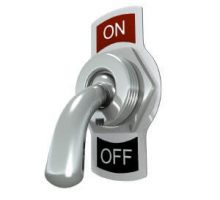 an on off switch in the off position