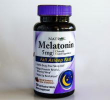 Bottle of 5mg Melatonin tablets