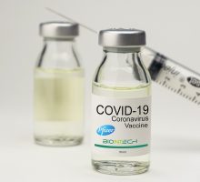 Pfizer COVID-19 vaccine bottles