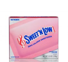 A box of Sweet'N Low artificial sweetener