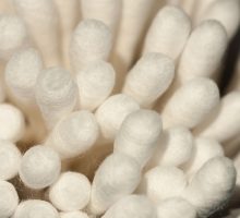 cotton-tipped swabs