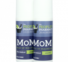 Two Economy sized MoM deodorants