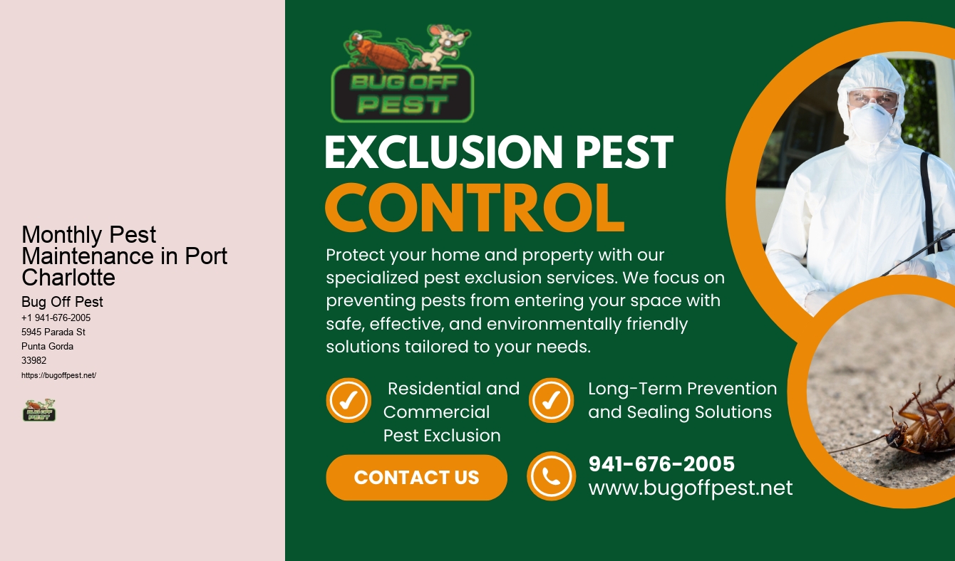 Monthly Pest Maintenance in Port Charlotte