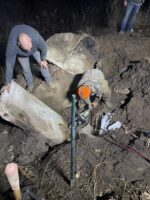 Firefighters rescue dog stuck in ’12 -15′ foot hole chasing raccoon