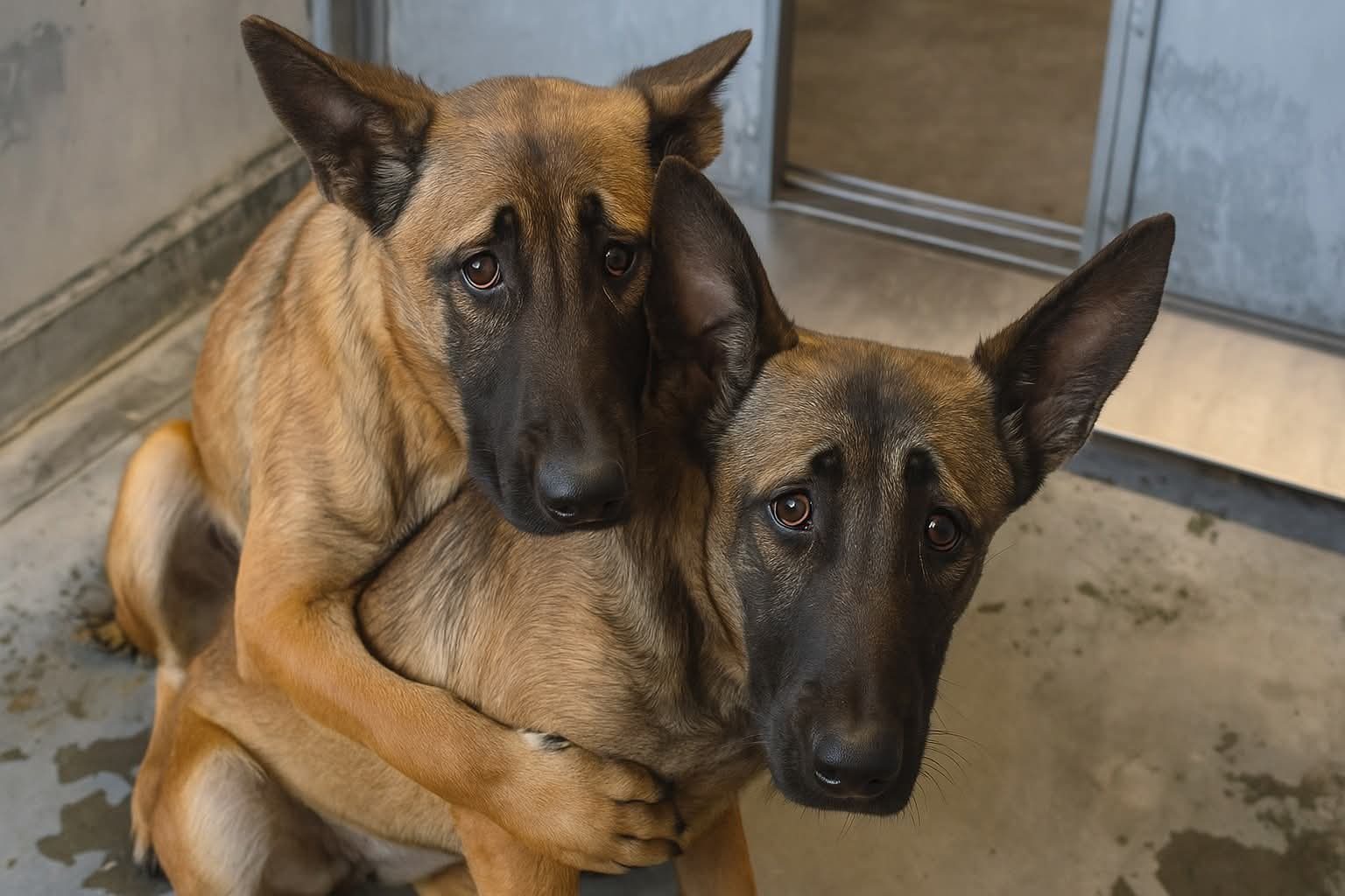 Heartbreaking: 7 month old Malinois puppies still learning about world facing last day at crowded shelter