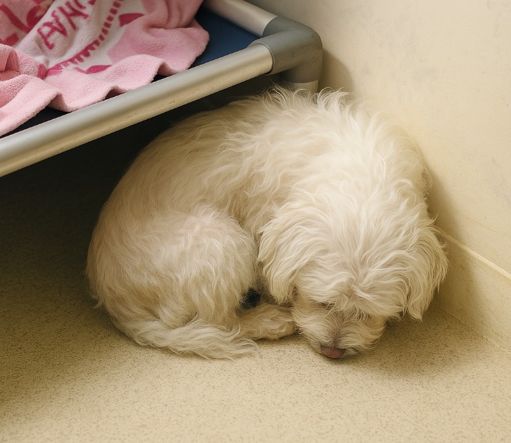 Left behind as owner surrender barely more than trembling bundle of fur nears shelter deadline Left behind as owner surrender barely more than trembling bundle of fur nears shelter deadline