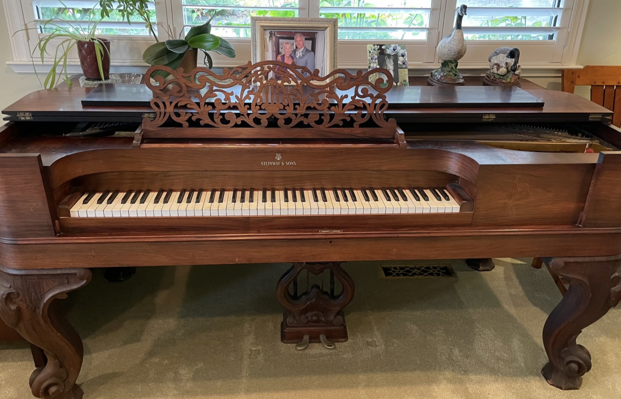 Black Walnut Refinished Steinway Square