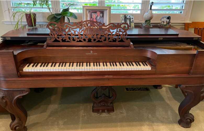 Black Walnut Refinished Steinway Square