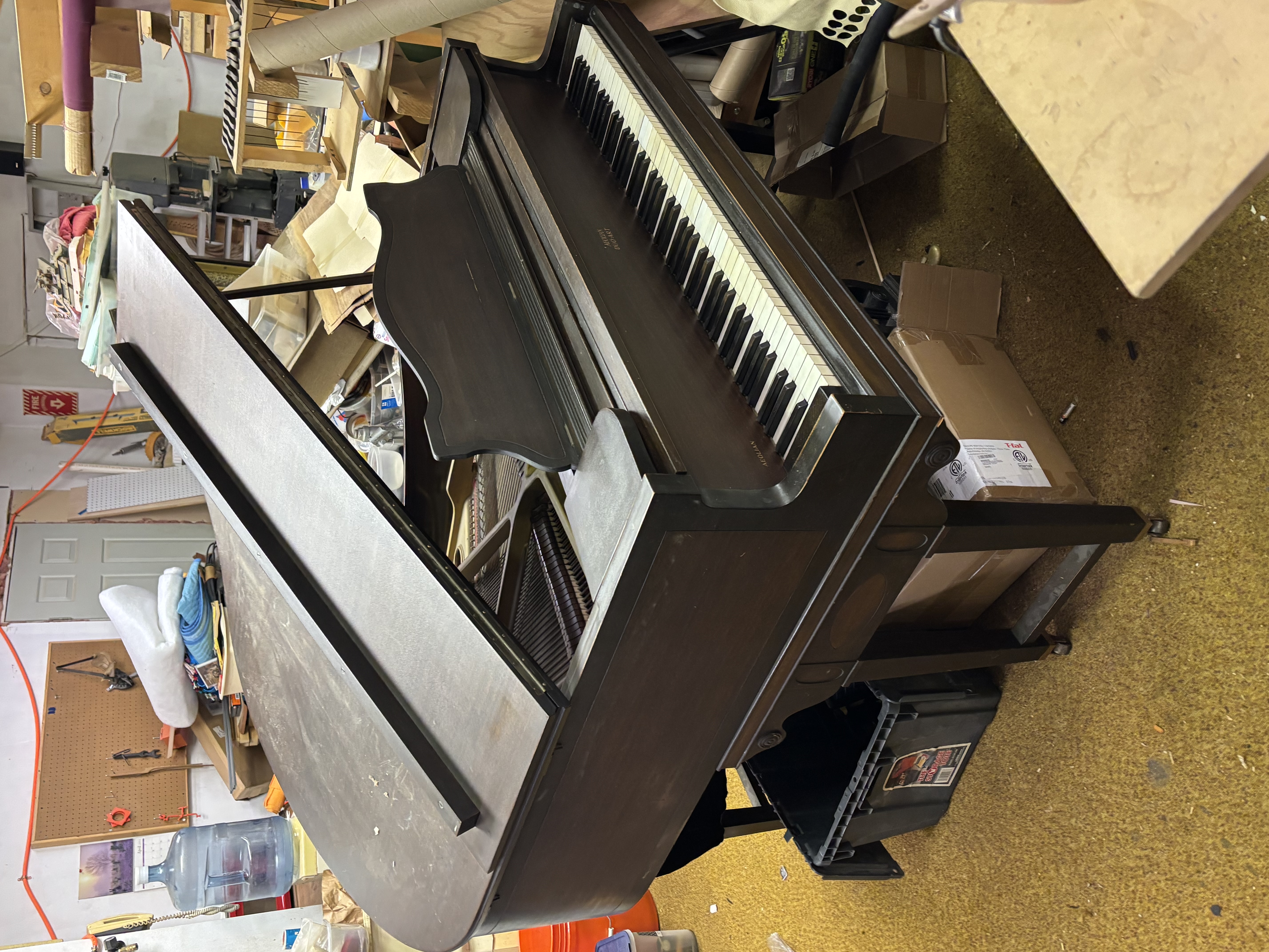 Unrestored Duo-Art reproducer grand