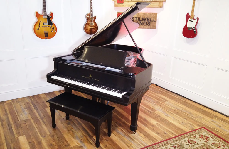 Steinway B Restored With Silver Plate