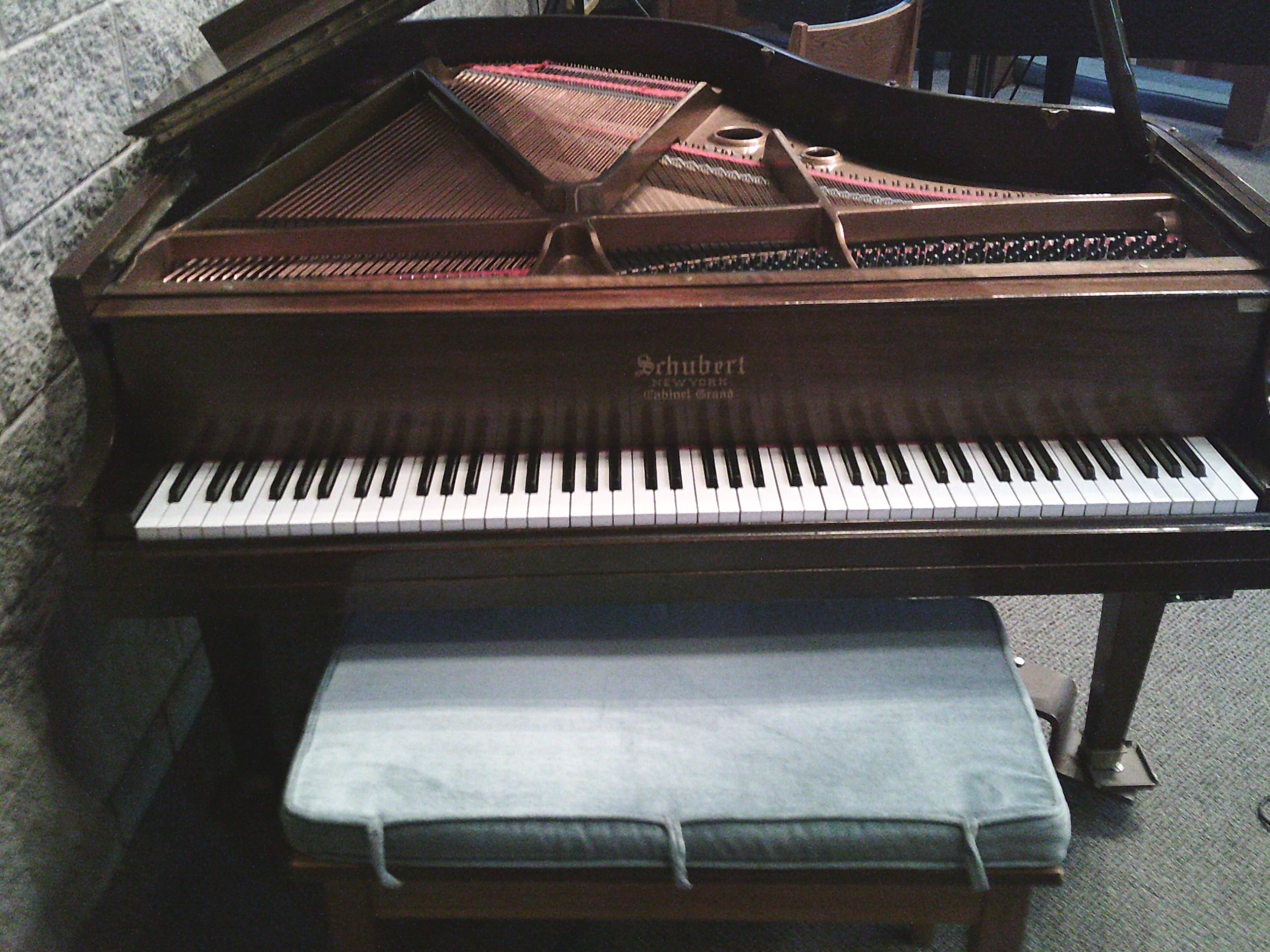 Vintage restored Schubert petite grand Piano