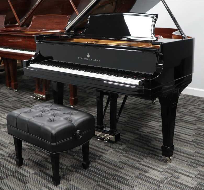 Steinway O Ebony Grand Piano - Picarzo Pianos