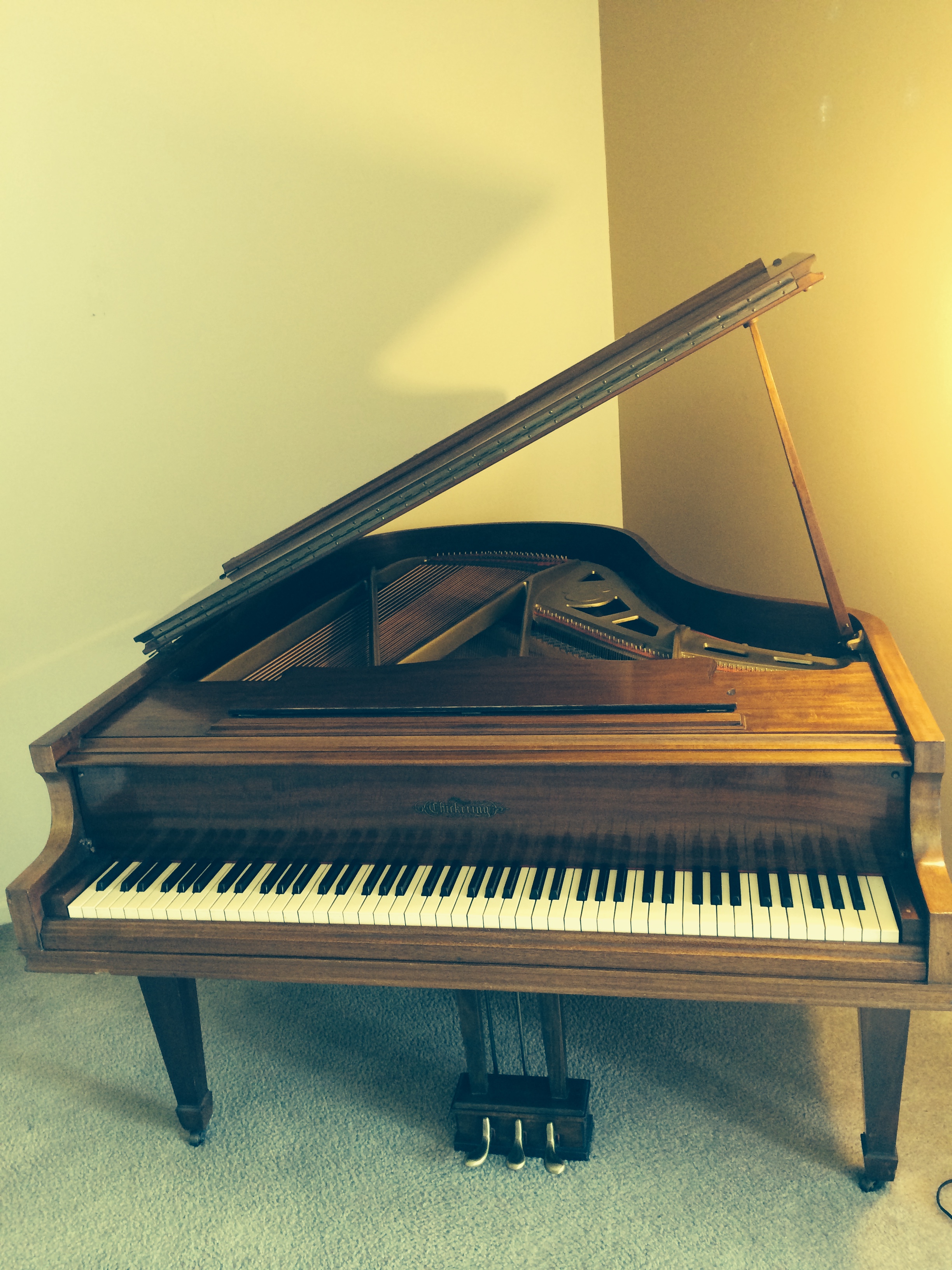 1922 Chickering and Sons Baby Grand Piano for sale