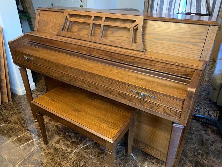 Yamaha M302 Upright Piano...Dark Oak - $2,195