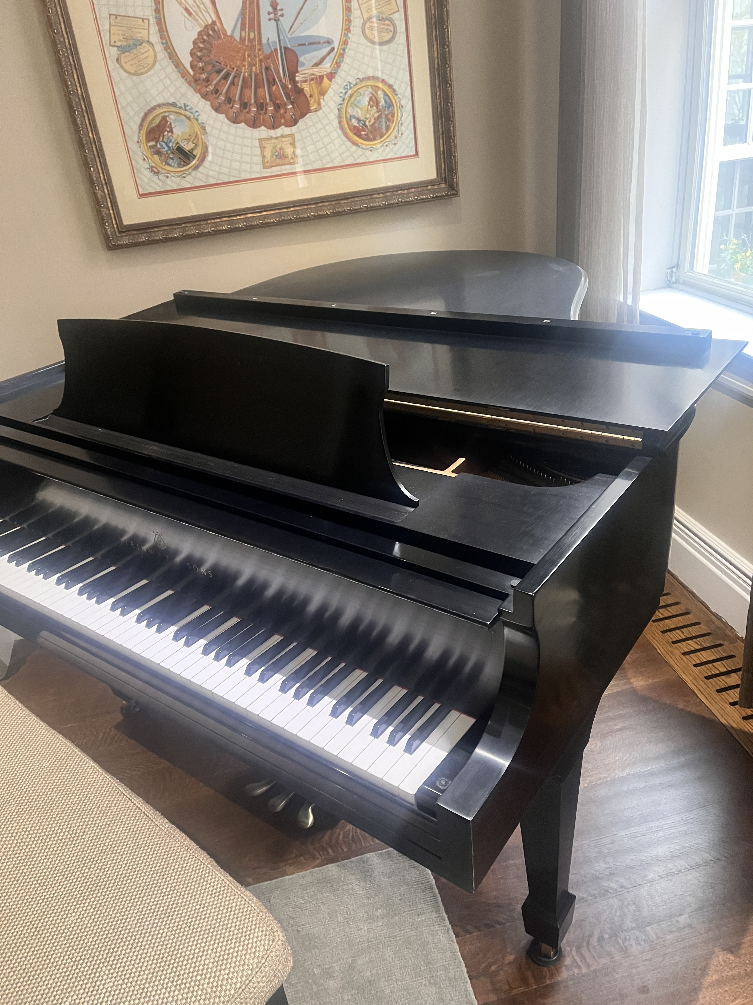 Steinway & Sons "M" Ebony, Serial#505192