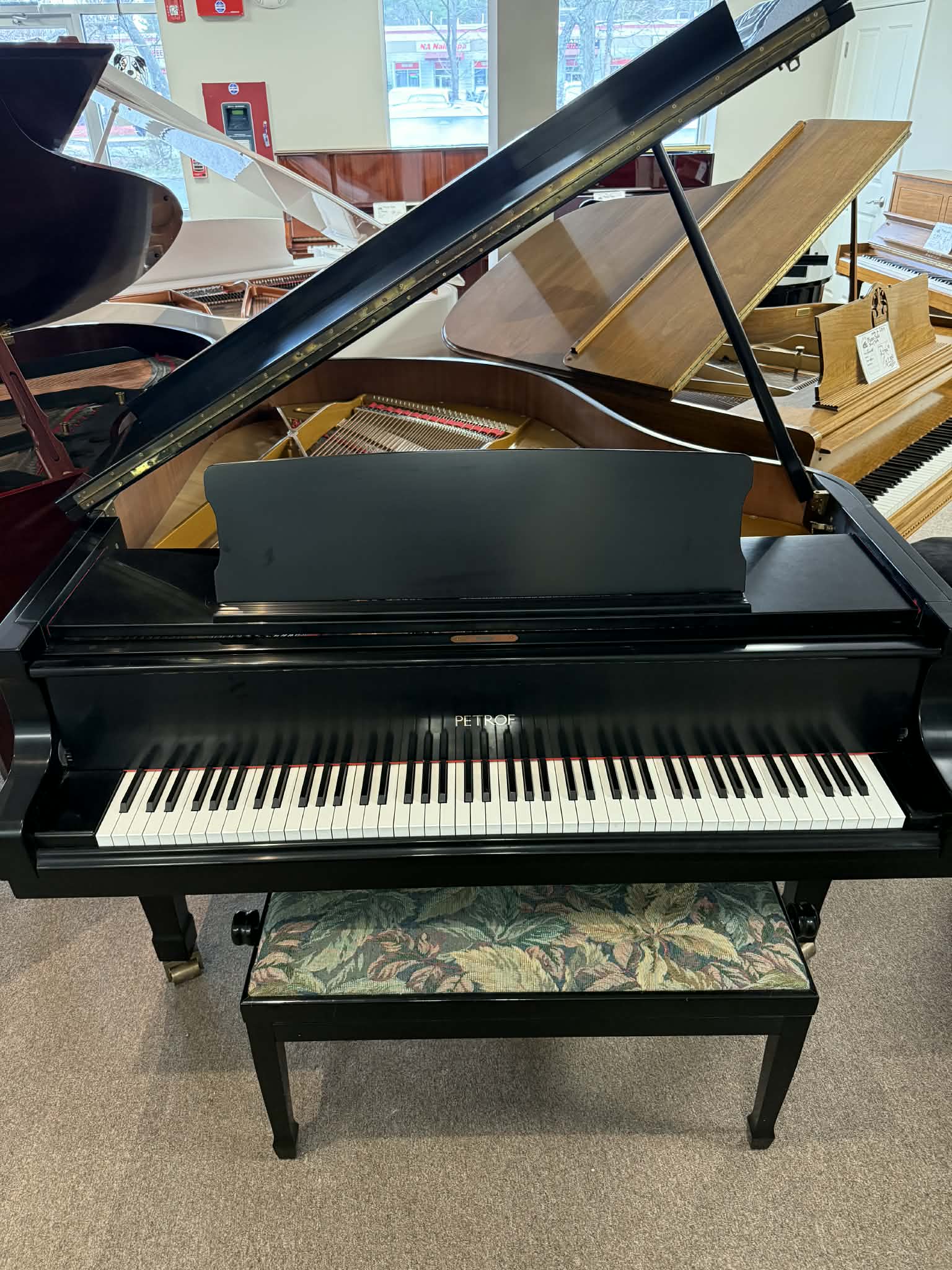 Petrof IV Satin Black Baby Grand Piano