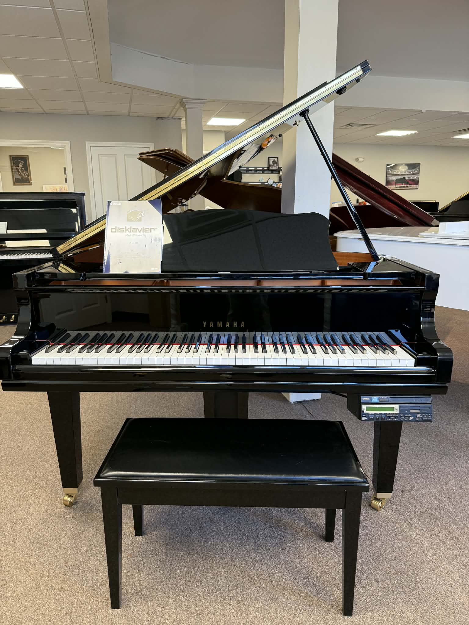  Yamaha DGC1 Black Baby Grand Piano Self Playing Disklavier 