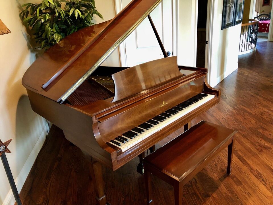 Well-maintained STEINWAY & SONS Model M mahogany grand piano