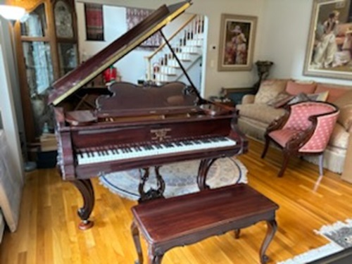 Collectible STEINWAY & SONS Louis XV 6'2" grand piano