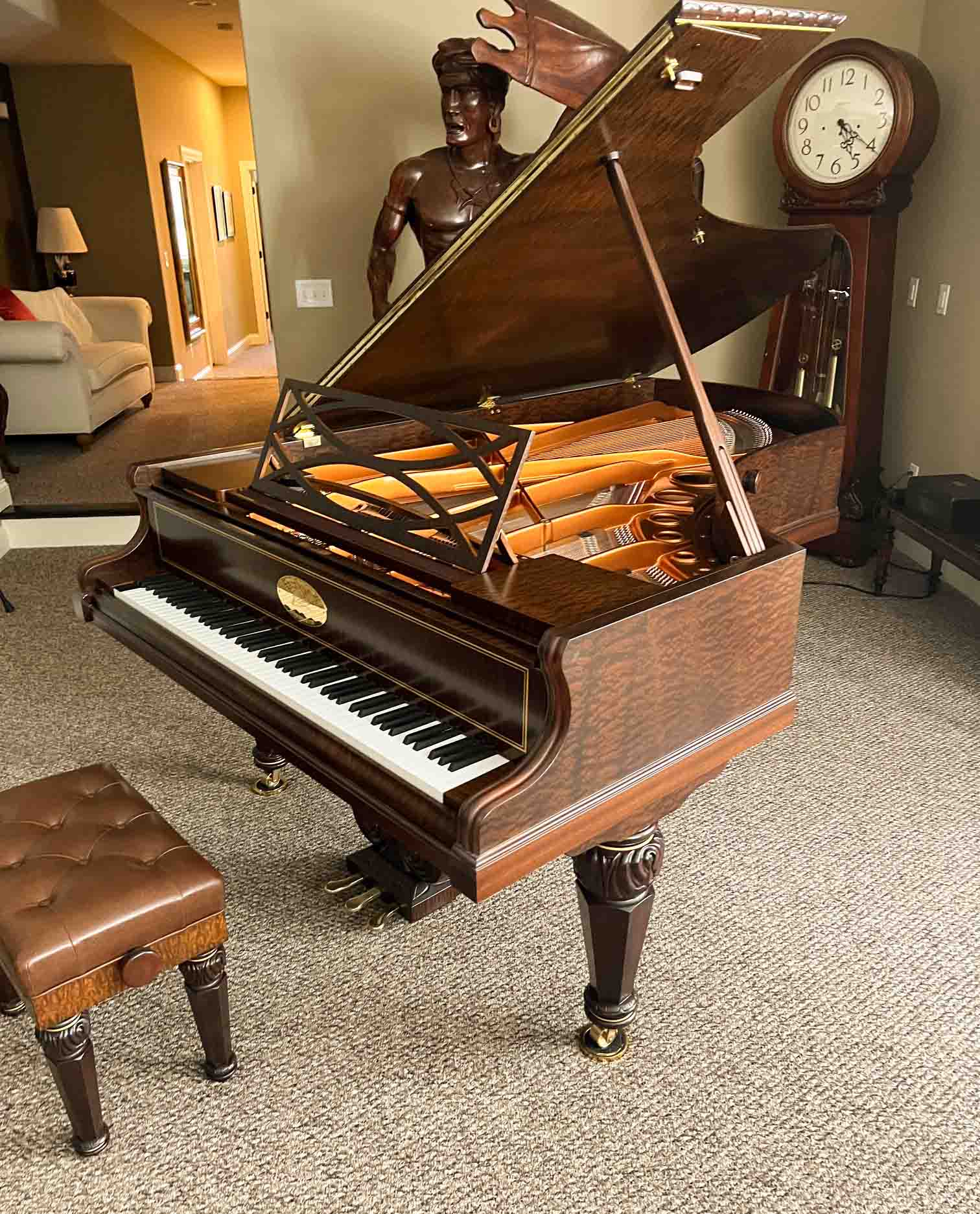 24-karat Gold accented BOSENDORFER "Chopin" Model 225 grand 