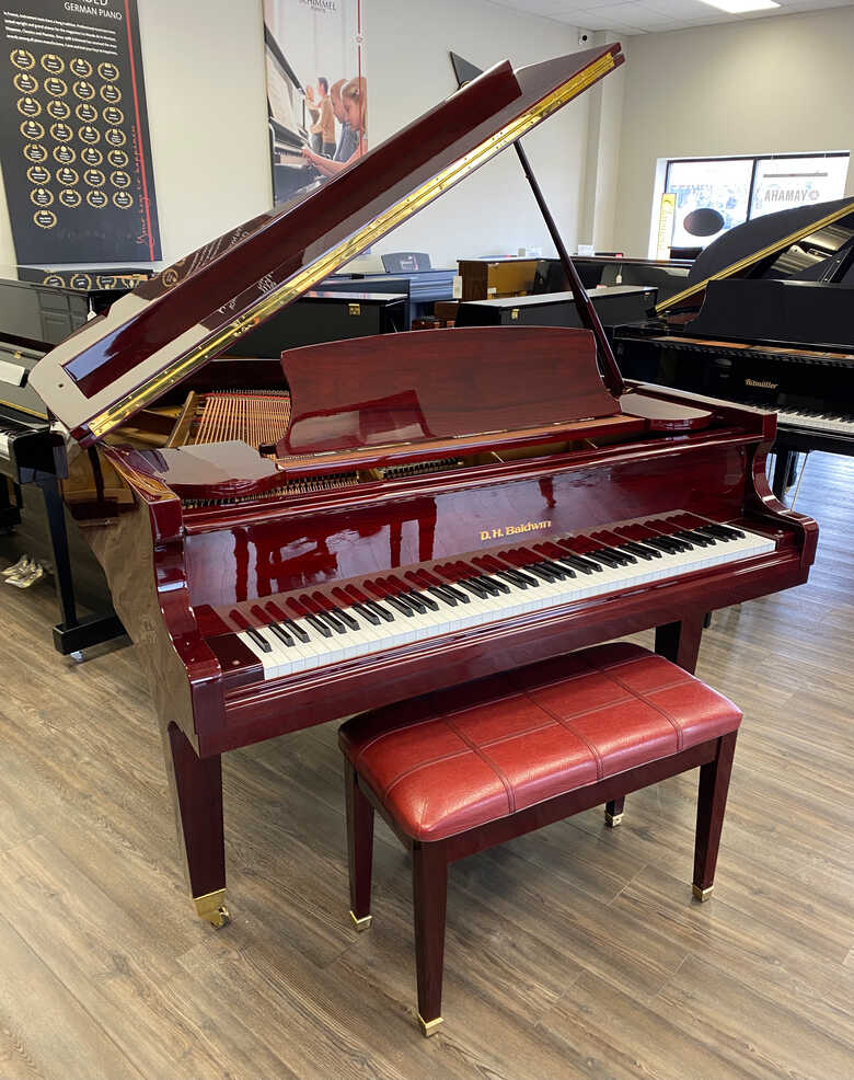 D.H. Baldwin Polished Mahogany Grand Piano C152 with Bench