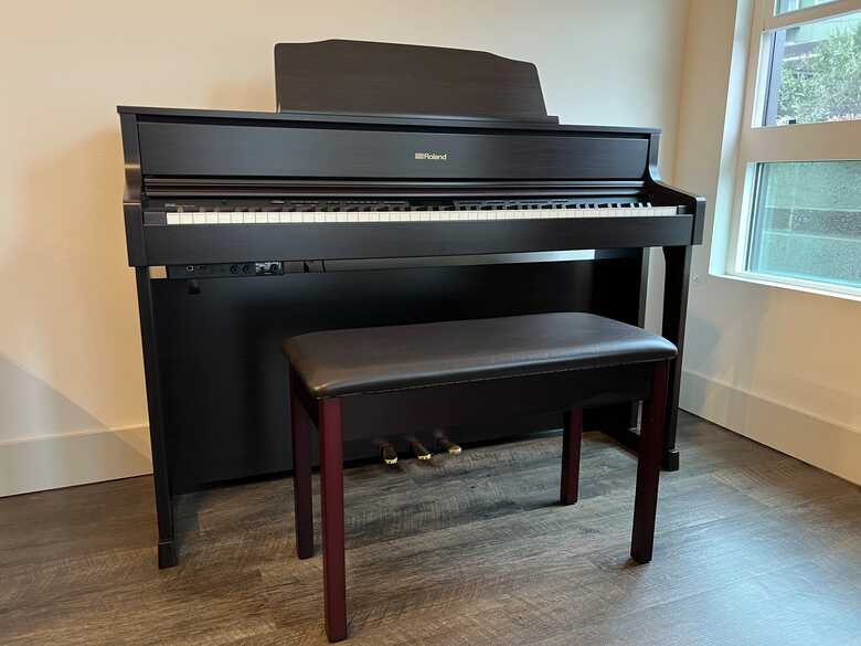 Roland HP-605 Digital Piano, Contemporary Rosewood