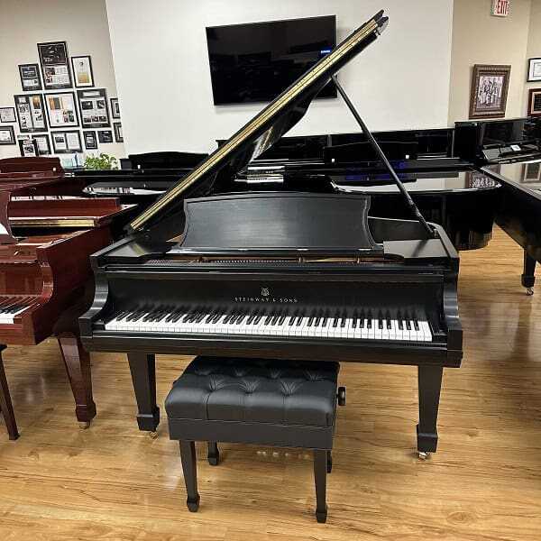 Steinway B #453785 Satin Ebony 6′ 10.5″ Grand Piano