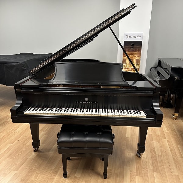 Steinway D #416218 Satin Ebony 9′ Concert Grand Rebuild